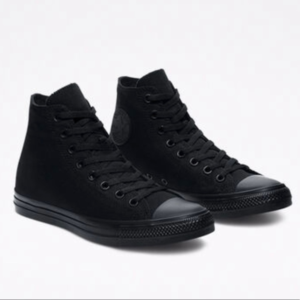 Converse Black High-Top Athletic Shoes